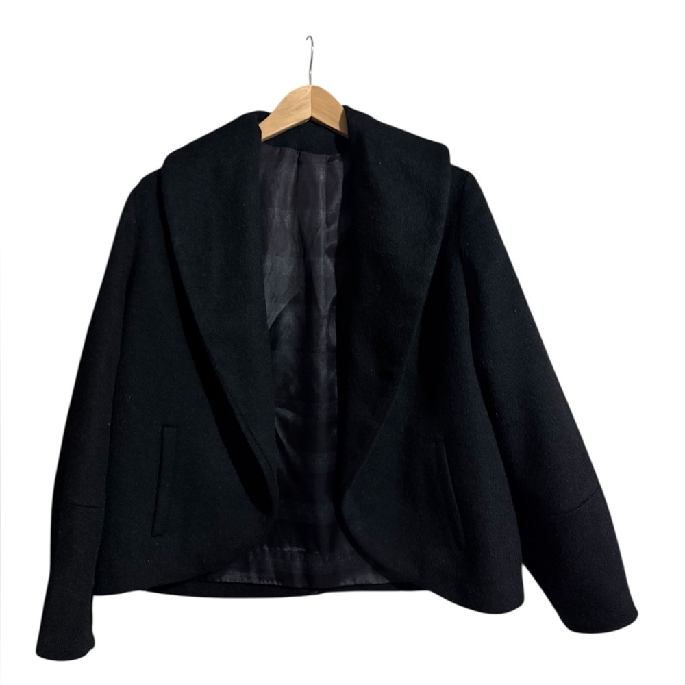 Black wool coat